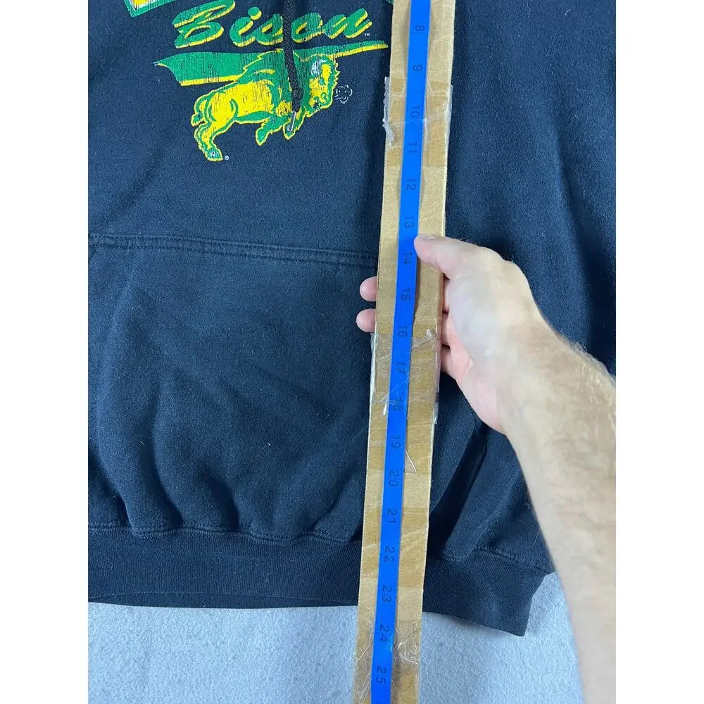 North Dakota State Bison Hoodie Mens M Black Graphics Print College Sports NCAA